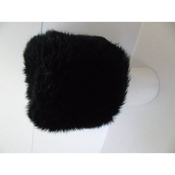 Vintage Lamb Wool Hat Black Cossack 1950\'s 20\